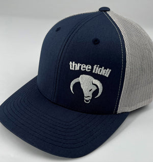 Navy & Silver Trucker